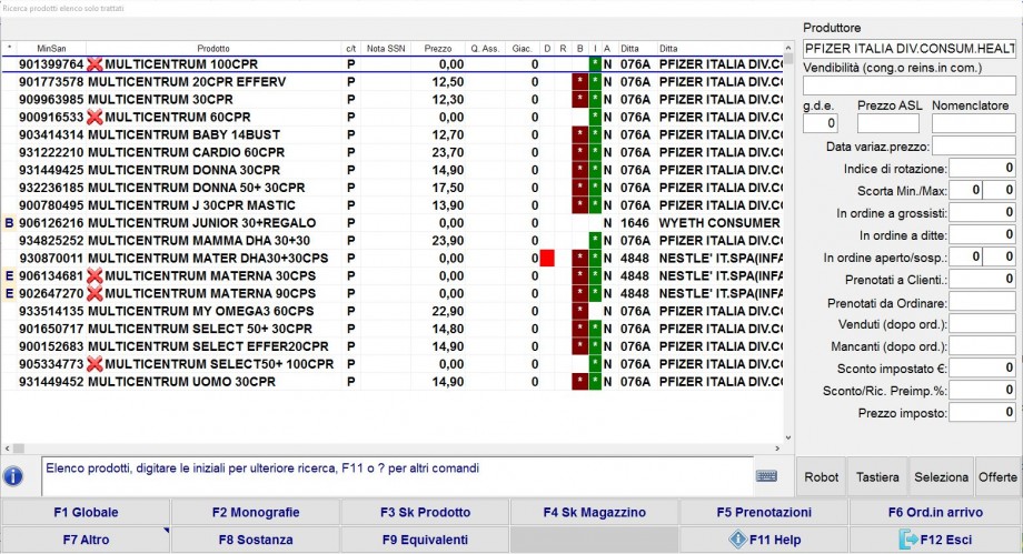 Prodotti con info Banca Dati INTESA