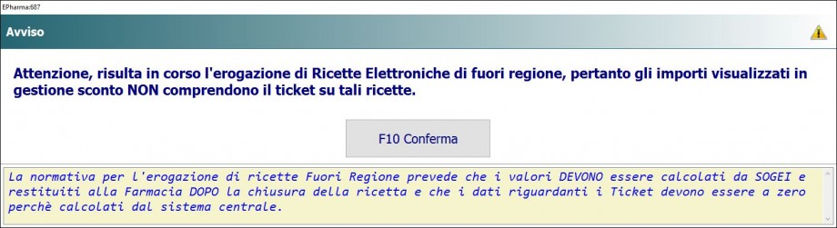 Importo gestione sconto R.E. nazionale