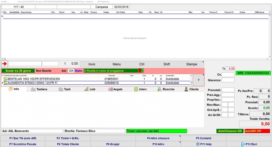 Prescrizione Medico R.E. nazionale